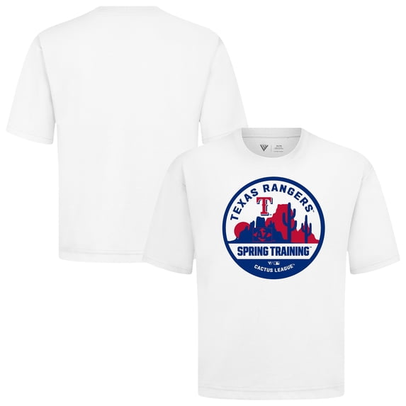 Men's Levelwear White Texas Rangers Spring Training Badge Luxe Signature Knit T-Shirt