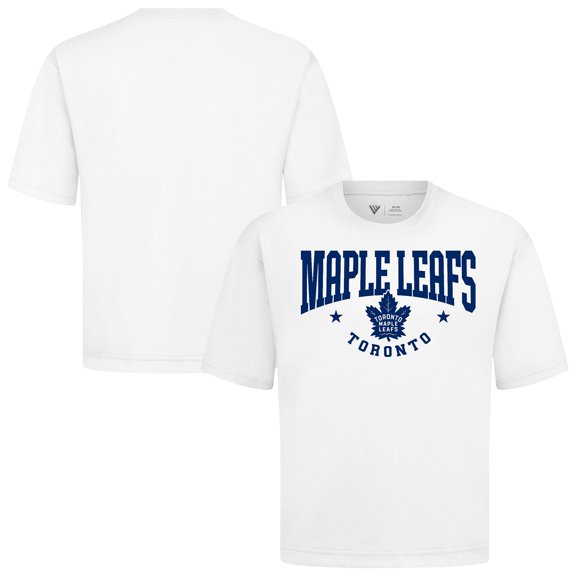 Men's Levelwear White Toronto Maple Leafs Luxe Signature Knit T-Shirt