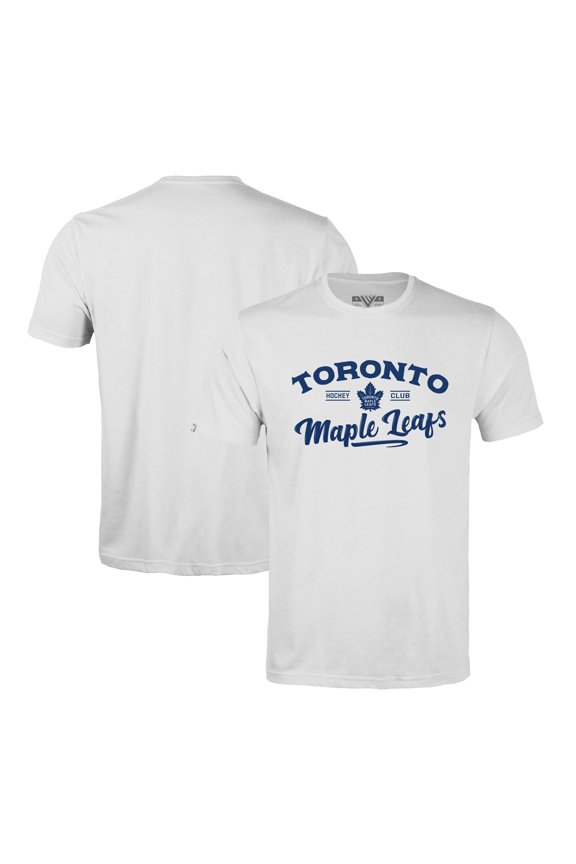 Men's Levelwear White Toronto Maple Leafs Richmond Ice Wall T-Shirt
