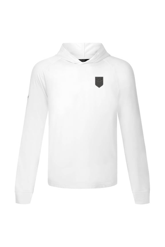 Men's Levelwear White USMNT Dimension Crest Hoodie