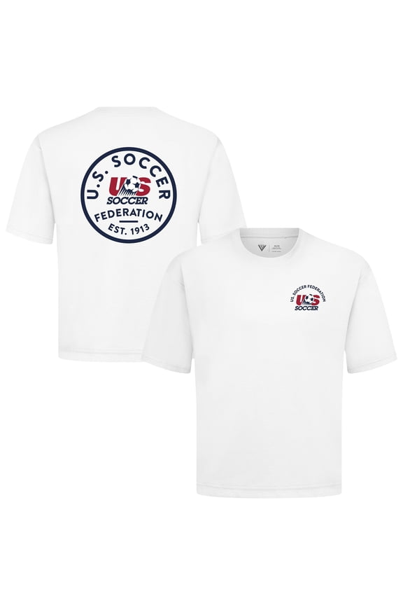Men's Levelwear White USMNT Luxe Signature Knit Transit T-Shirt