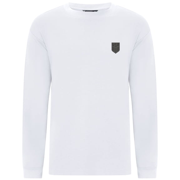 Men's Levelwear White USMNT Luxe Signature Long Sleeve T-Shirt
