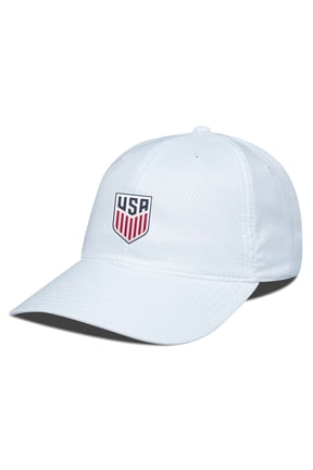 Men's Levelwear White USMNT Matrix Patch Adjustable Hat