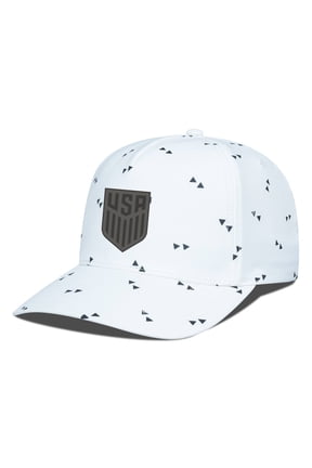 Men's Levelwear White USMNT Scatter Adjustable Hat