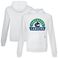 thumbnail image 1 of Men's Levelwear White Vancouver Canucks Relay Banner Arch Pullover Hoodie, 1 of 3