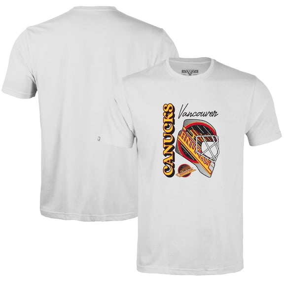 Men's Levelwear White Vancouver Canucks Retro Richmond Netminder T-Shirt