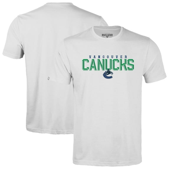 Men's Levelwear White Vancouver Canucks Richmond Carve T-Shirt