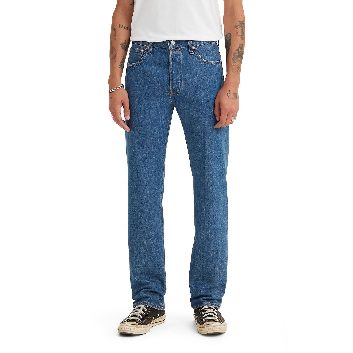 Men's Levi's® 501™ Original Fit Jeans Color: Medium Stonewash Size