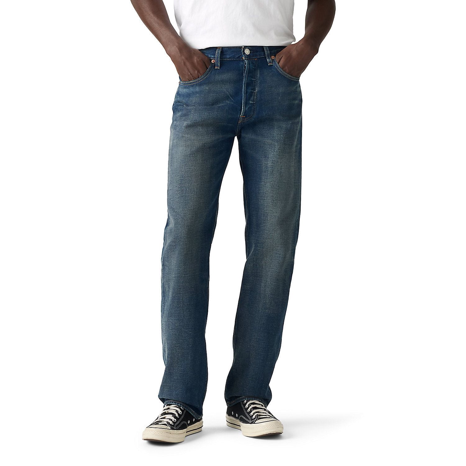 Men's Levi's® 501™ Original Fit Stretch Jeans Color: 3pm In
