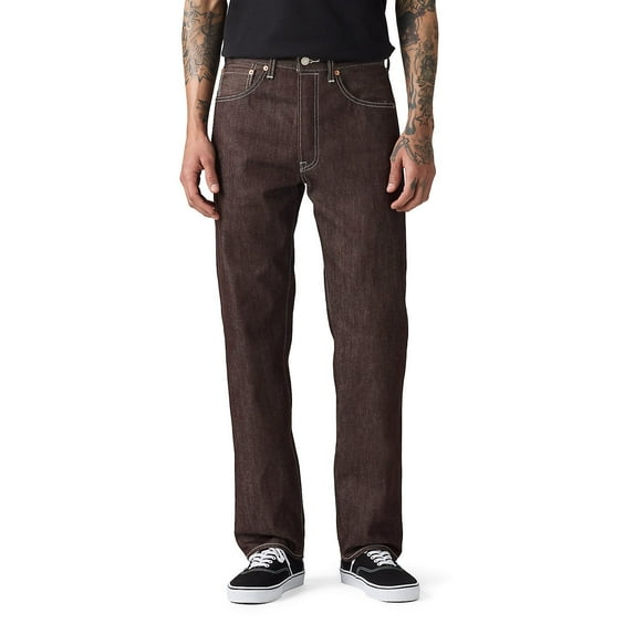 Men's Levi's® 501™ Original Shrink-To-Fit Jeans Color: Burgundy Rigid Stf Size: 36X32