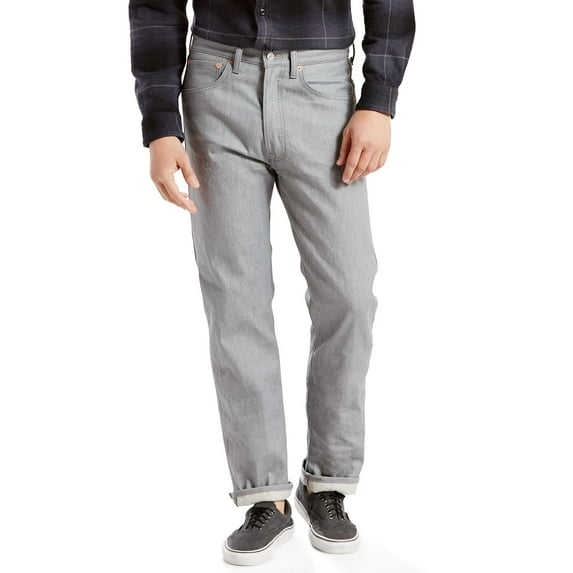 Levi's Men's 501 Original Fit Straight Leg Jeans Silver 40W x 30L US