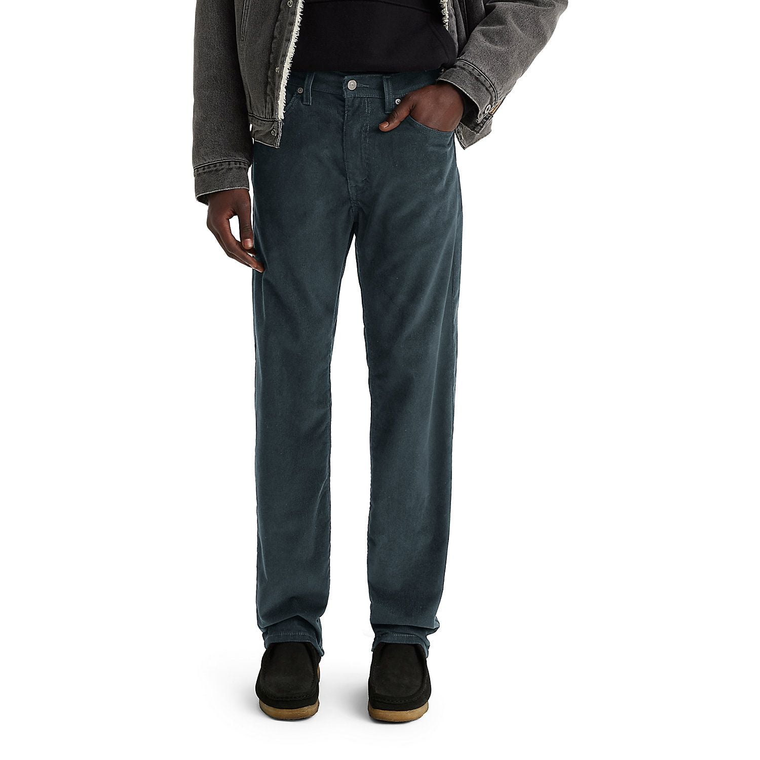 Men's Levi's® 505™ Regular Fit Corduroy Jeans Color: Dark Slate