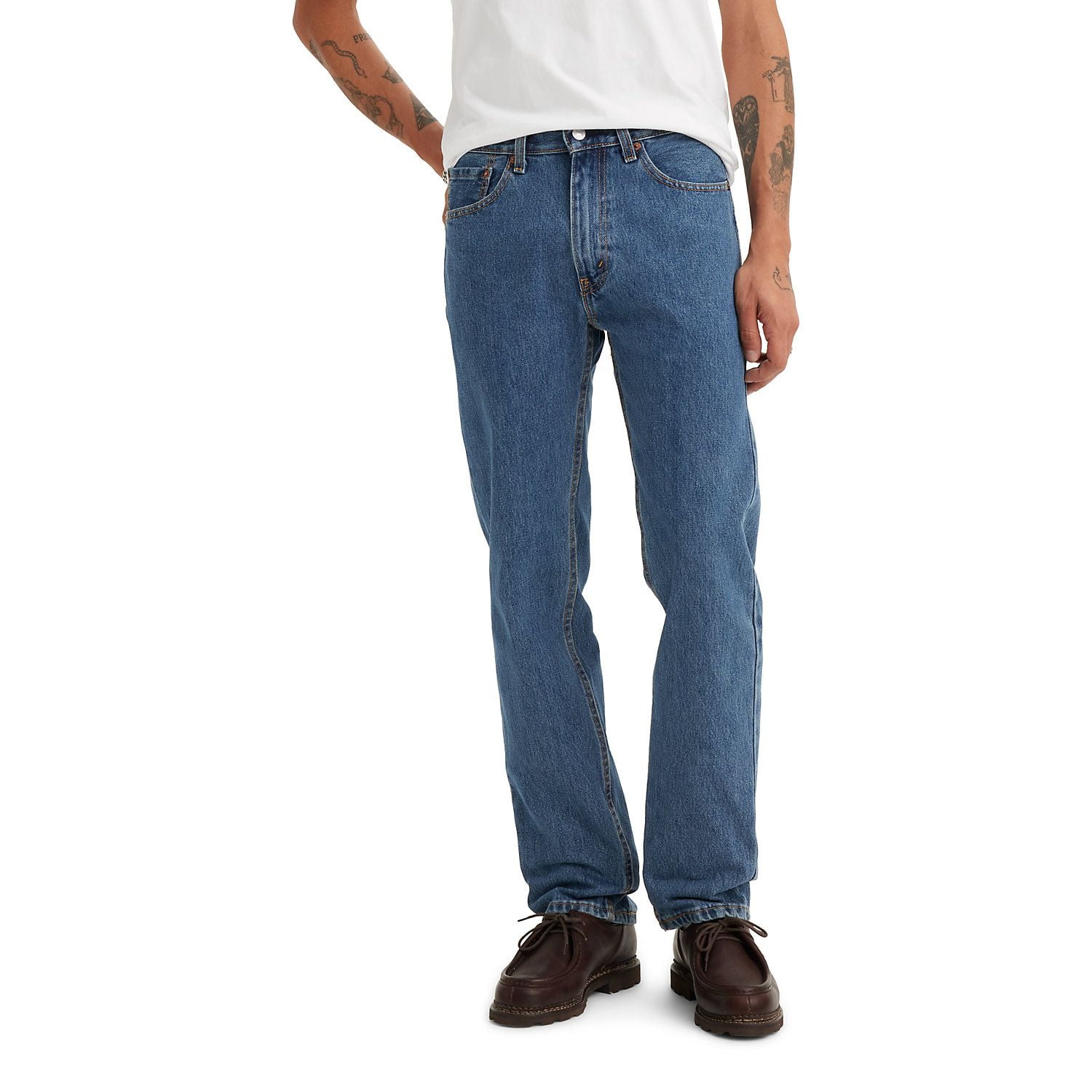 Men's Levi's® 505™ Regular Fit Jeans Color: Black Size