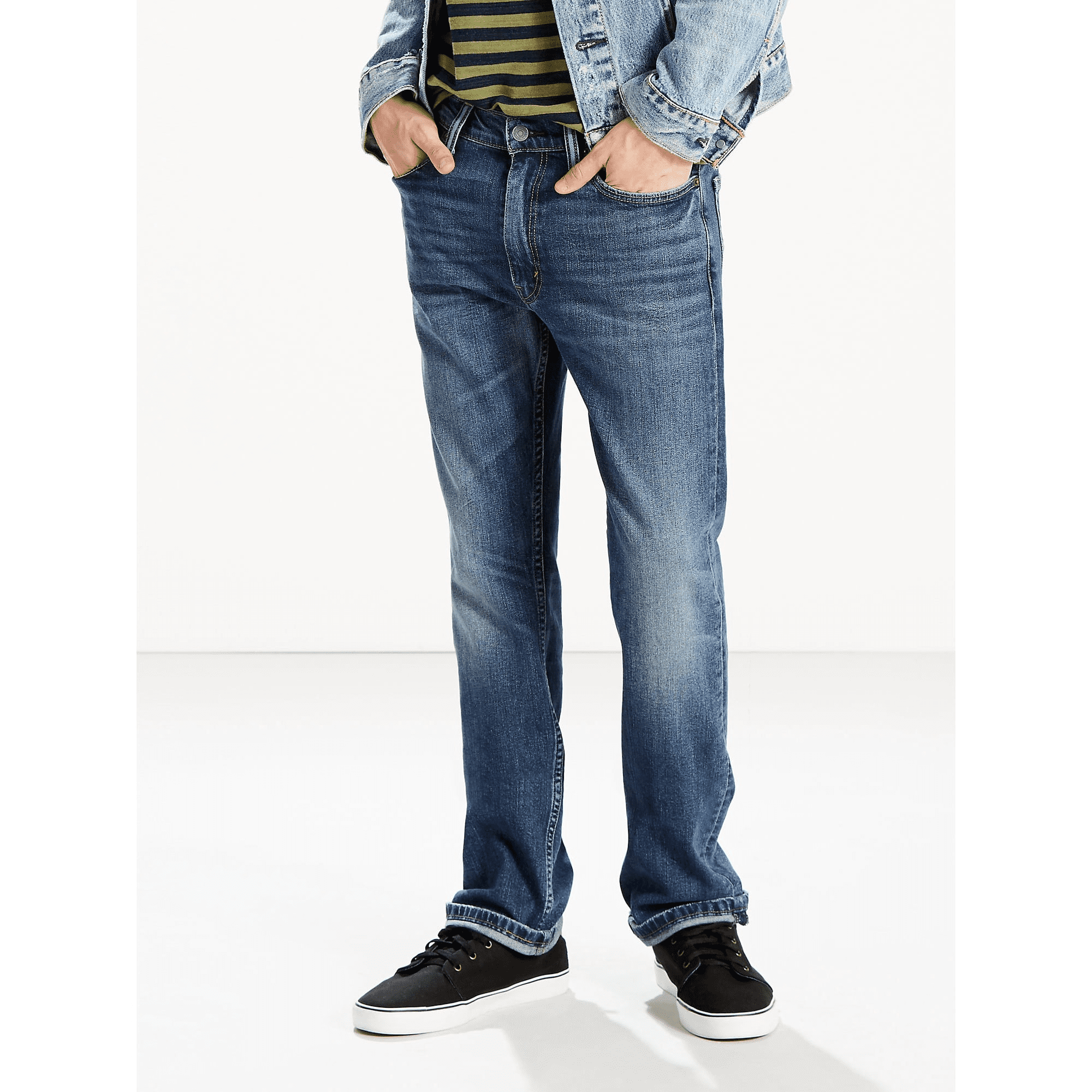 Men's Levi's® 513™ Slim Straight Stretch Jeans Color: Emgee Size