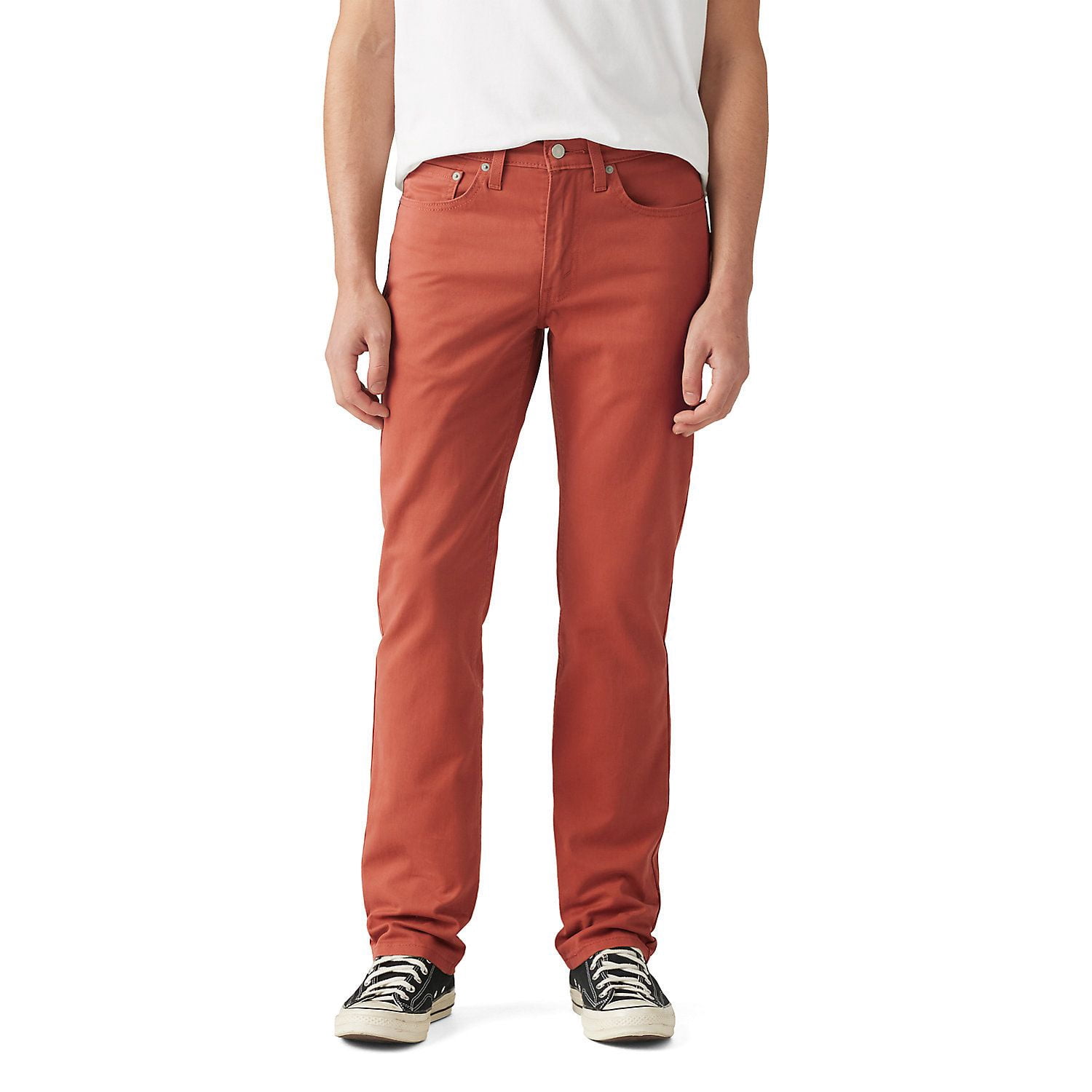 Men's Levi's® 514™ Stretch Straight Fit Jeans Color: Etruscan Red