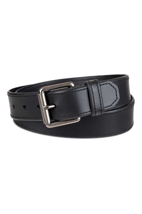 Men's Levi's® Leather Belt with Roller Bar Buckle Color: Black Size: L
