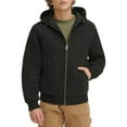 thumbnail image 1 of Men's Levi's® Cotton Hooded Workwear Bomber Jacket Color: Black Size: M, 1 of 4