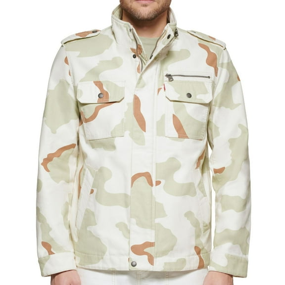Men's Levi's® Cotton Trucker Jacket Color: Dessert Camouflage Size: XXL