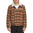thumbnail image 1 of Men's Levi's® Faux Wool Sherpa Lined Trucker Jacket Color: Brown Size: XL, 1 of 4