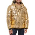 thumbnail image 1 of Men's Levi's® Heavyweight Hooded Puffer Jacket Color: Gold Bandana Size: M, 1 of 4
