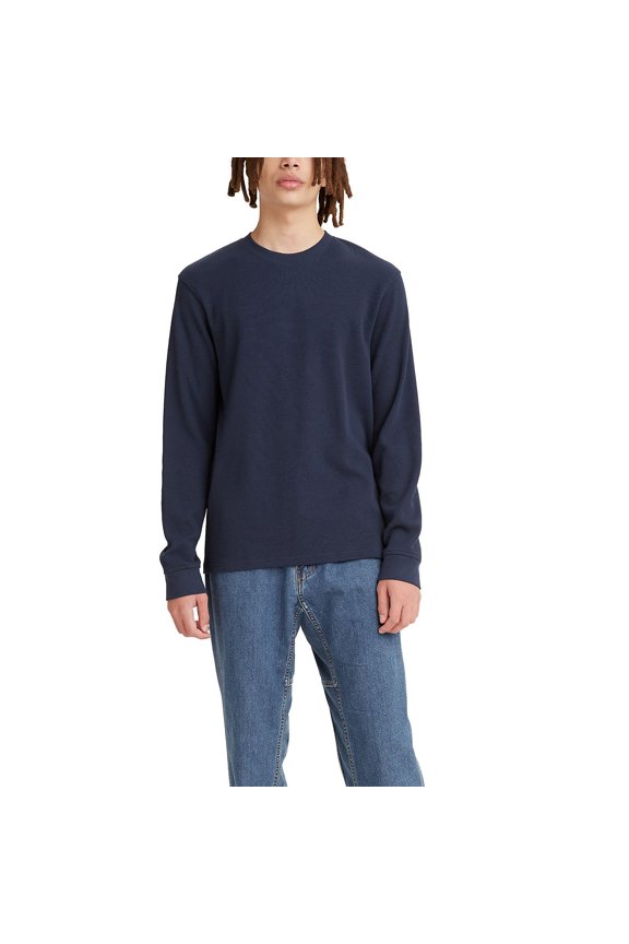 Men's Levi's® Long Sleeve Standard Fit Thermal T-Shirt Color: Navy Blazer Size: XXL