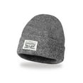 thumbnail image 1 of Men's Levi's® Soft Cardigan Beanie with Logo Patch Color: Marl Grey Size: N/A, 1 of 4