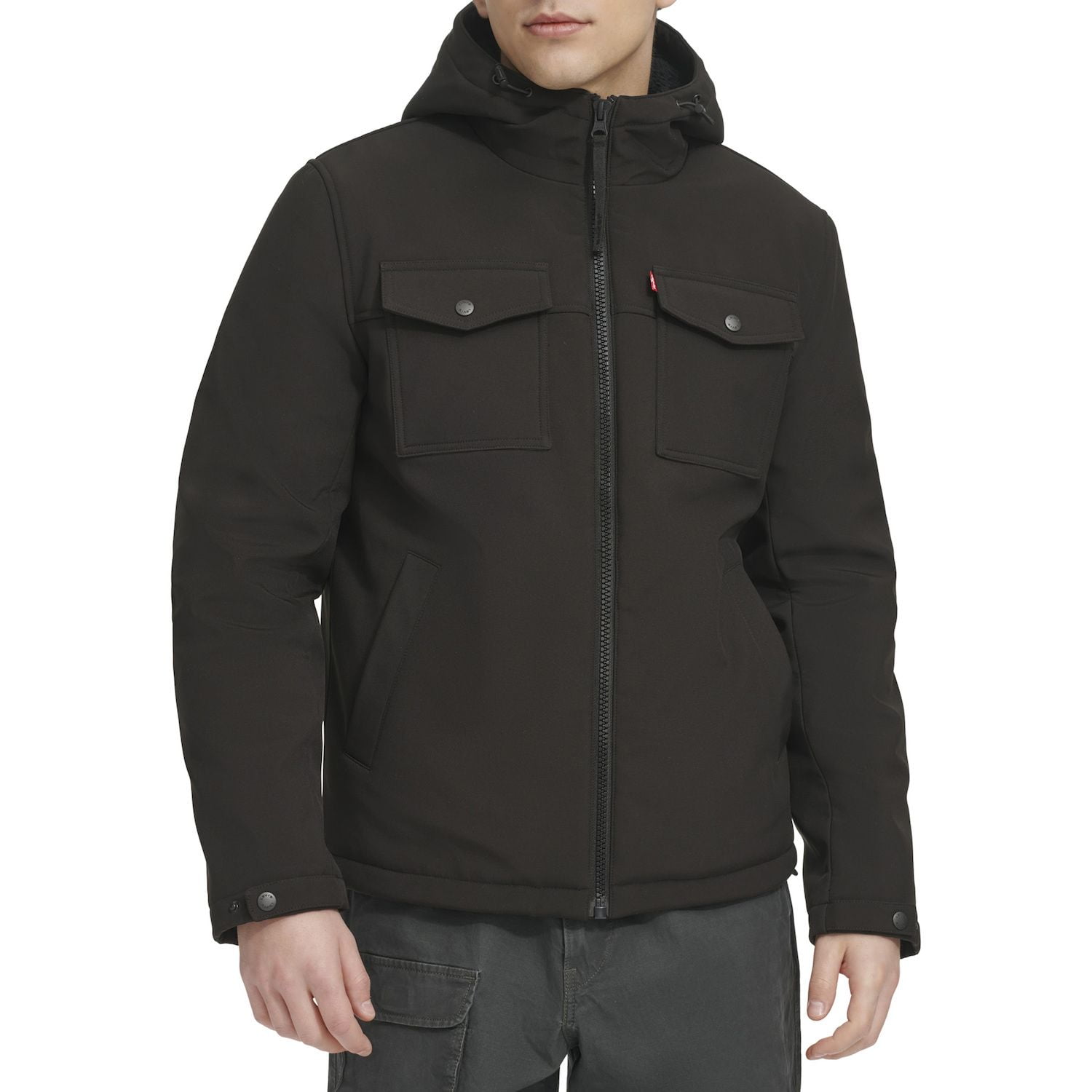 Chamarras Para Hombre Levi's Men's Arctic Cloth Hooded Rain Jacket