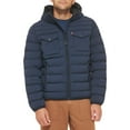 thumbnail image 1 of Men's Levi's® Stretch Two Pocket Quilted Hooded Jacket Color: Navy Size: S, 1 of 4
