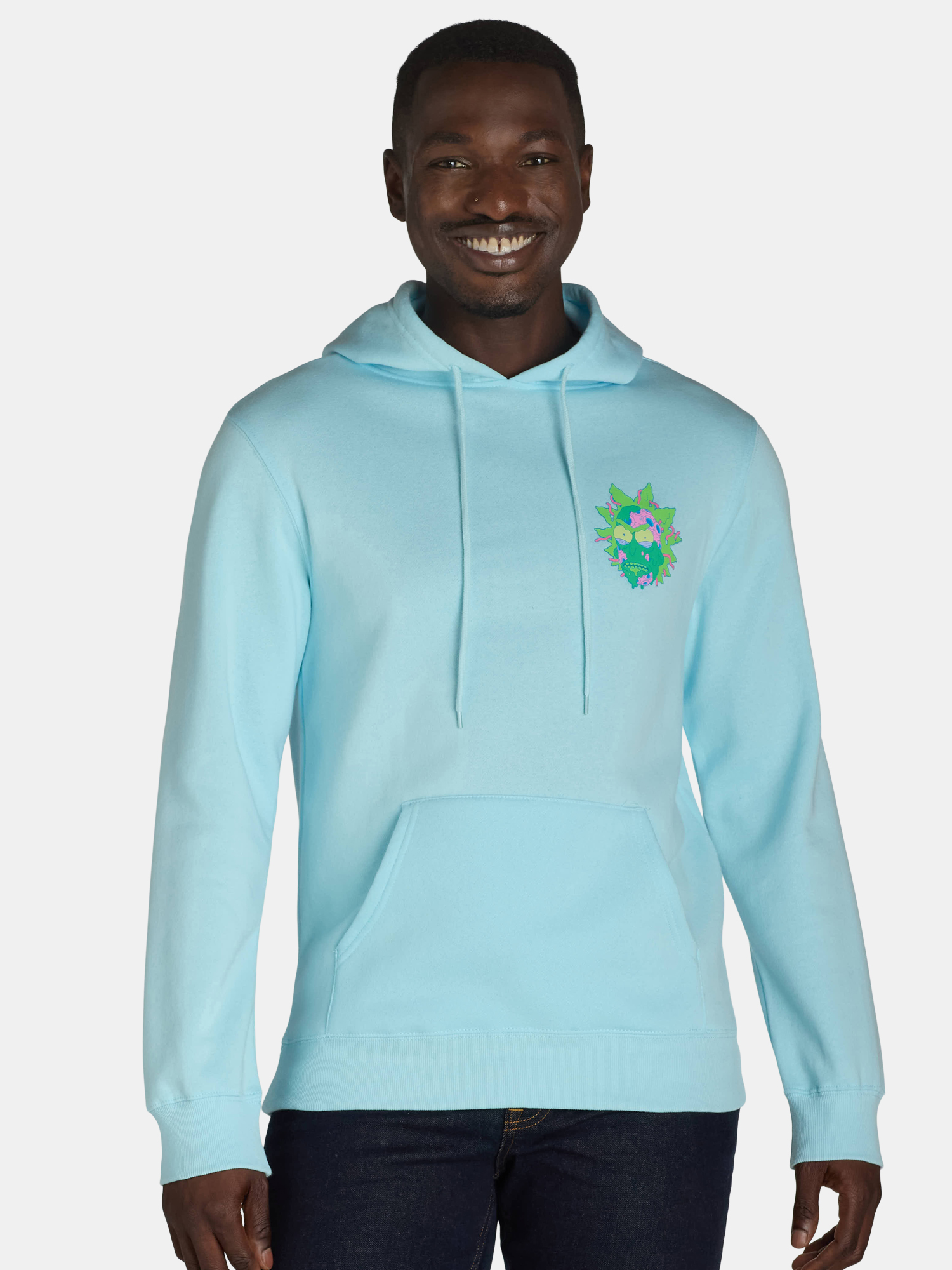 Rick and Morty Men s Graphic Hooded Sweatshirt Sizes S 2XL Walmart