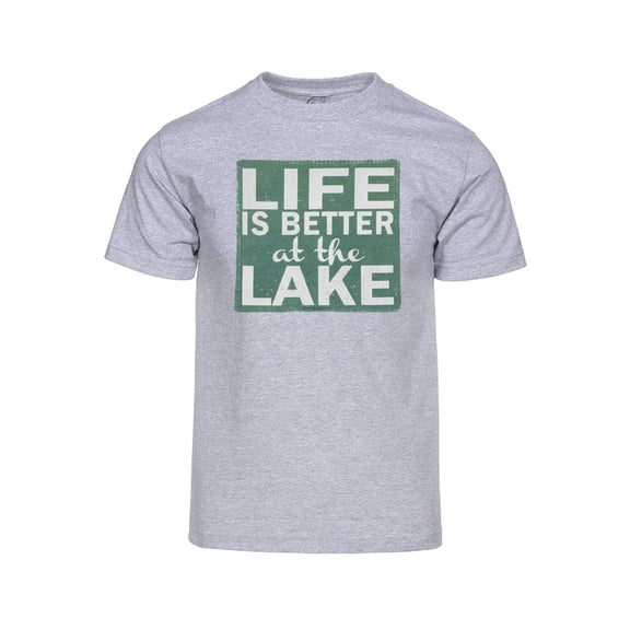 Men's Life is Better at the Beach Short-Sleeve T-Shirt - Heather Grey - Medium