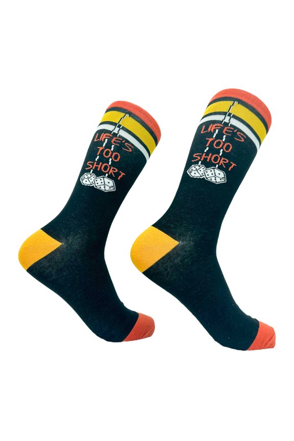 Men's Lifes Too Short to Drive Boring Cars Socks Funny Fast Car Engine Lovers Footwear