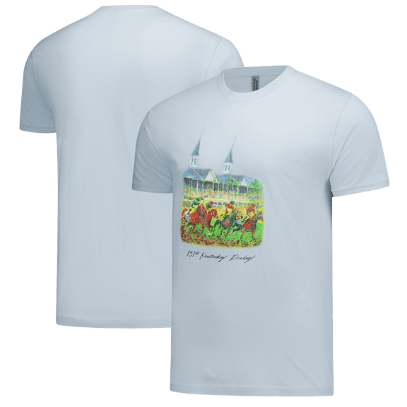 Men's Light Blue Kentucky Derby 151 Art of the Derby T-Shirt