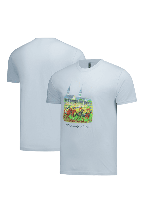 Men's Light Blue Kentucky Derby 151 Art of the Derby T-Shirt