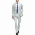 thumbnail image 1 of i.Finelong Men's Light Business Two-piece Set, Solid Color Classic Suit Set, Suitable For Business Travel, Weddings And Dinners, 1 of 8