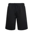 thumbnail image 1 of Couver Men's Light Weight Casual Classic Fleece Shorts, Black L, 1 Count, 1 Pack, 1 of 2