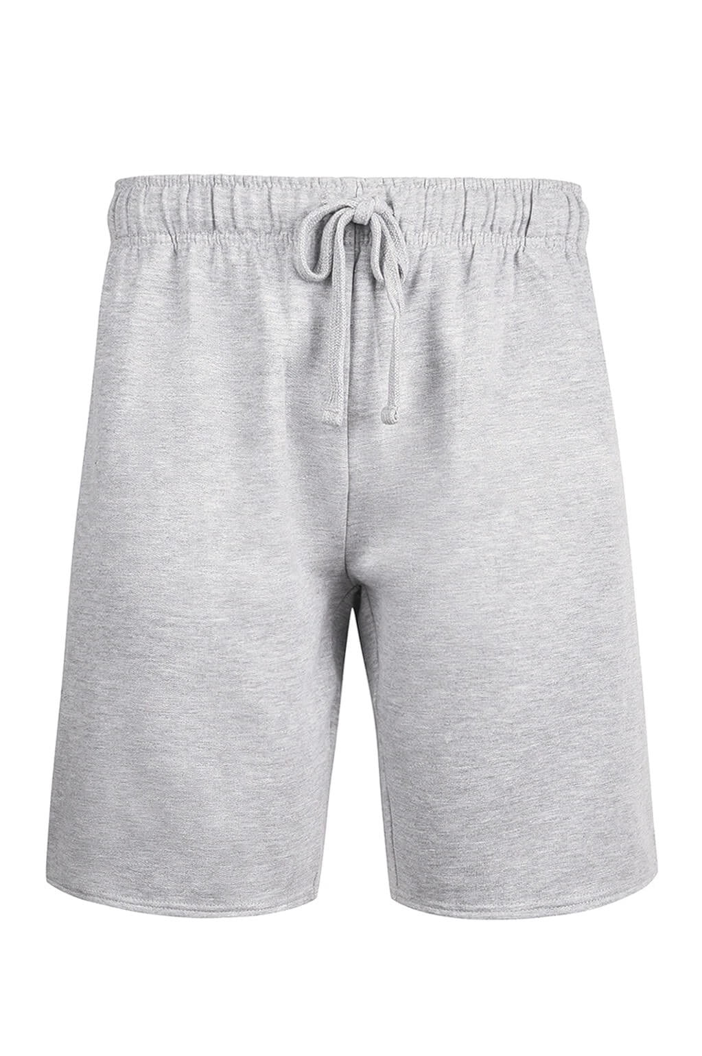 ◆GLOWNY◆ G CLASSIC SOFT SHORTS GRAY GY24CLASH002GR Men's Light Weight Casual Classic Fleece Shorts, Heather