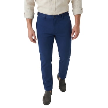 MEILIHUA Men's Lightweight Cotton Blend Chino Pants, Breathable Straight Tapered Fit, 30" Inseam Casual Dress Pants
