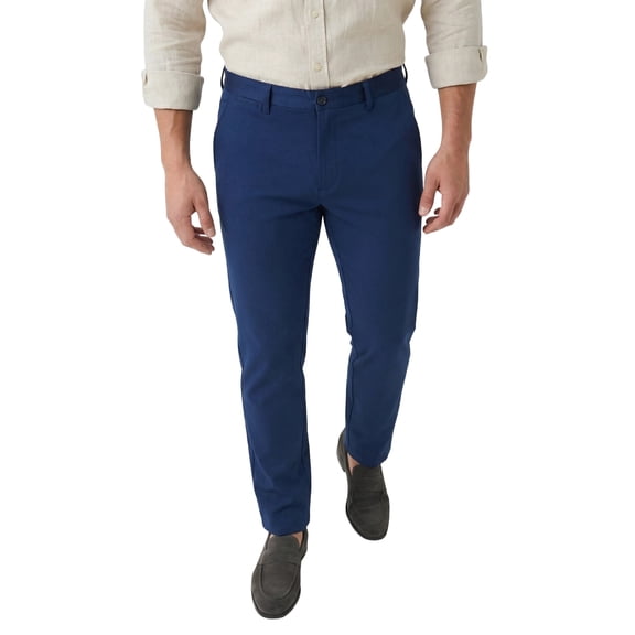 MEILIHUA Men's Slim Fit Ankle Pants - Lightweight Cotton Blend Summer Chinos, Breathable Cropped Trousers (29"-30" Inseam)