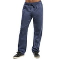 thumbnail image 1 of Men's Light Weight Fleece Open Bottom Sweatpants with Pockets, Navy-Marl S, 1 Pack, 1 of 4