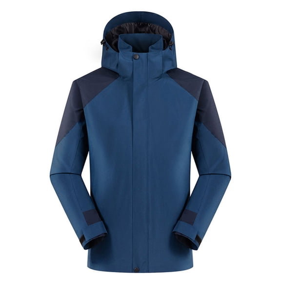 Men's Lightweight Anorak Jacket for Outdoor Hiking Camping Windproof Breathable Hooded Windbreaker