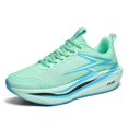 thumbnail image 1 of Men's Lightweight Arch Support Fashion Sneakers Breathable Shock-Absorbing Running Shoes Rebound Casual Walking Shoes Green 10 US, 1 of 7