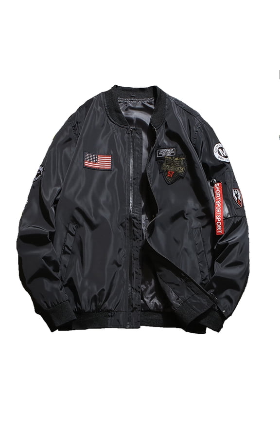 Men's Lightweight Baseball Jacket Stylish Casual Outerwear Comfortable Sporty Coat Windbreaker