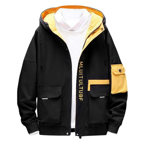 Men's Lightweight Baseball Jacket Trendy Loose Fit Casual Outerwear For Spring Autumn Seasons Comfortable Sports Coat