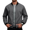 thumbnail image 1 of Men's Lightweight Bomber Jacket Causal Fashion Stylish Windbreaker Light Jacket Light, 1 of 6