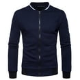 thumbnail image 1 of Men's Lightweight Bomber Jacket Slim Fit Stand Collar Jacket for Men Causal Windbreaker Track Jacket Lightweight Sportswear Jacket, 1 of 4