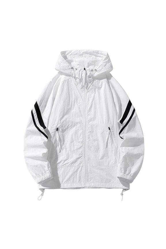 Men's Lightweight Breathable Jacket Ice Silk Sun Fishing Coat Casual Outdoor Windbreaker