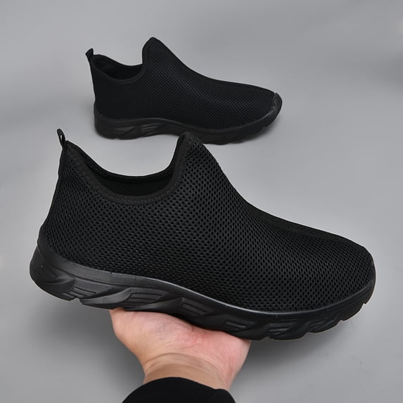 Men's Lightweight Breathable Mesh Sneakers - Mid-Top Walking Shoes with Cushioned Sole, Neutral Arch for, Training & Casual Wear - Spring Summer Outdoor Footwear