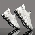 thumbnail image 1 of Men's Lightweight Breathable Sports Shoes, Blade Sole Comfortable for Standing Running Shoes, Trendy Multi-functional Sports Leisure Men's Fashion Shoes, Absorbing Cushioning And Low-top Lace-up, 1 of 9