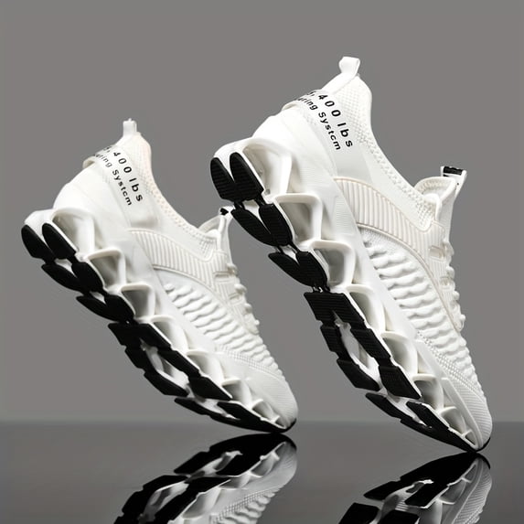 Men's Lightweight Breathable Sports Shoes, Blade Sole Comfortable for Standing Running Shoes, Trendy Multi-functional Sports Leisure Men's Fashion Shoes, Absorbing Cushioning And Low-top Lace-up