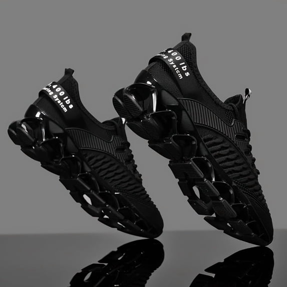 Men's Lightweight Breathable Sports Shoes, Blade Sole Comfortable for Standing Running Shoes, Trendy Multi-functional Sports Leisure Men's Fashion Shoes, Absorbing Cushioning And Low-top Lace-up